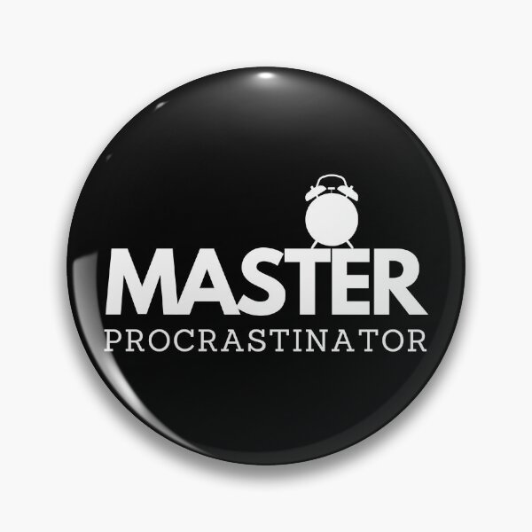 Item preview, Master Procrastinator Typography Design designed and sold by CarefulCreation.