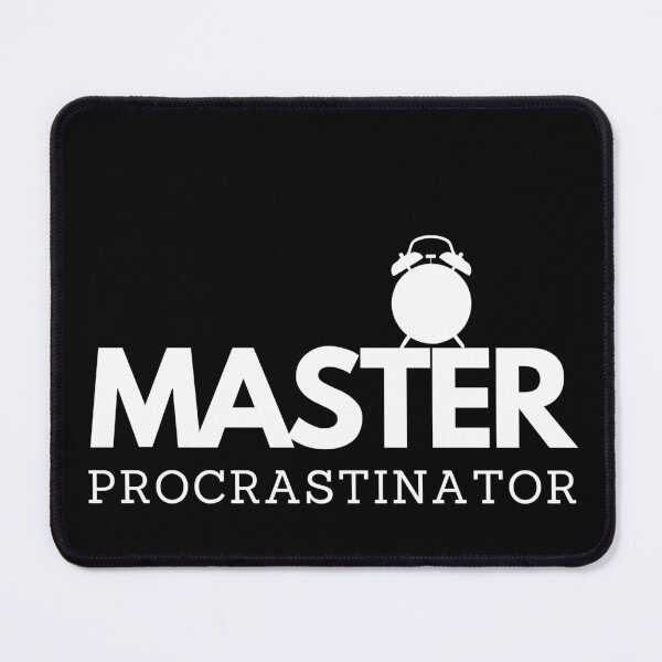 Item preview, Master Procrastinator Typography Design designed and sold by CarefulCreation.
