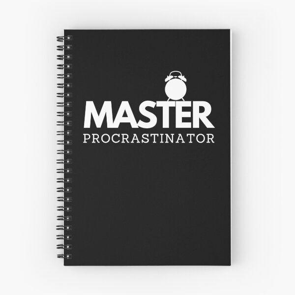 Item preview, Master Procrastinator Typography Design designed and sold by CarefulCreation.
