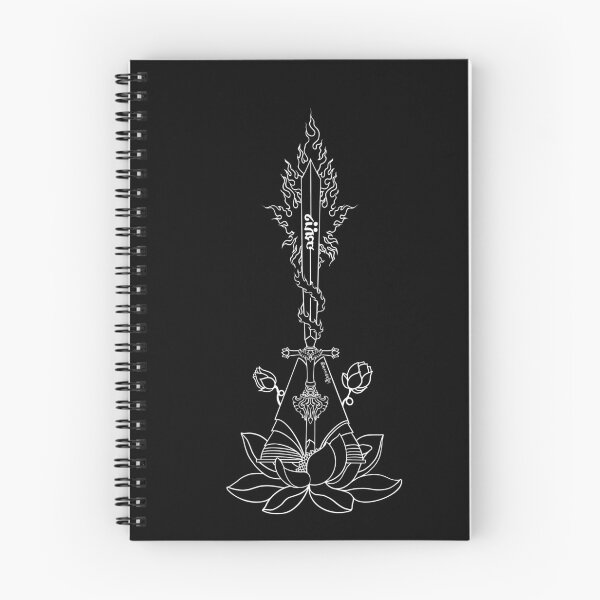 Item preview, Manjushri Motif, white outline, buddhist, lotus, vajra art designed and sold by MayGreenAbgrall.