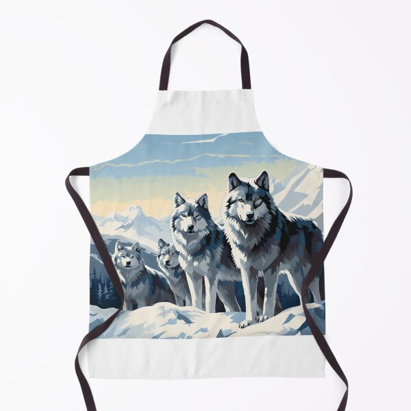 Item preview, a pack of wolves in a snowy field designed and sold by javierparra.