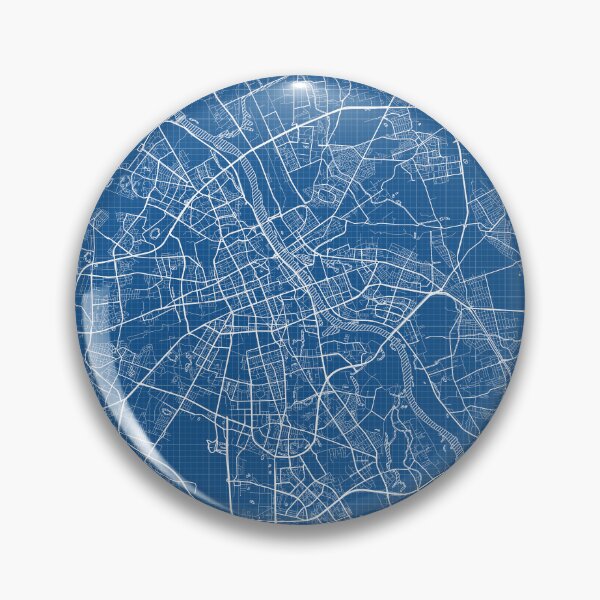 Item preview, Warsaw City Map of Poland - Blueprint designed and sold by deMAP.