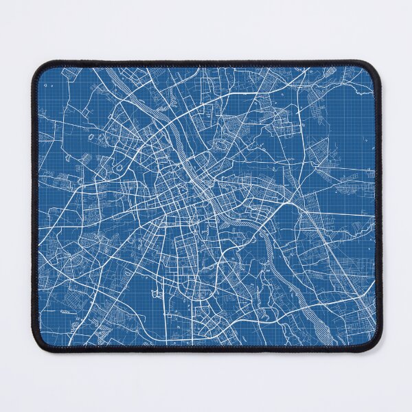 Item preview, Warsaw City Map of Poland - Blueprint designed and sold by deMAP.