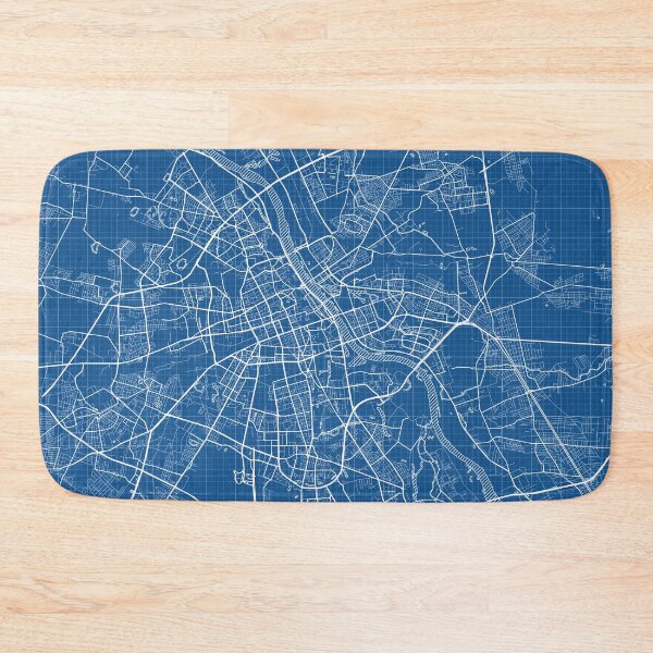 Item preview, Warsaw City Map of Poland - Blueprint designed and sold by deMAP.