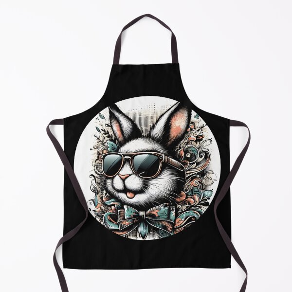 Aperçu de l'œuvre lapin portant des lunettes de soleil et un nœud papillon créée et vendue par Mechanical-Artt.