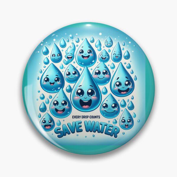 Item preview, Every Drop Counts - Save Water designed and sold by Shlomo Bracha.
