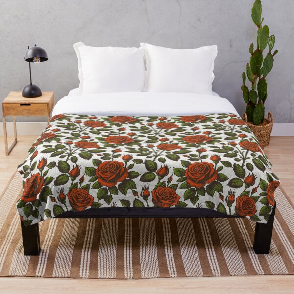 Artikelvorschau, Vintage retro dark academia gothic red rose flowers entworfen und verkauft von Red-Ink.