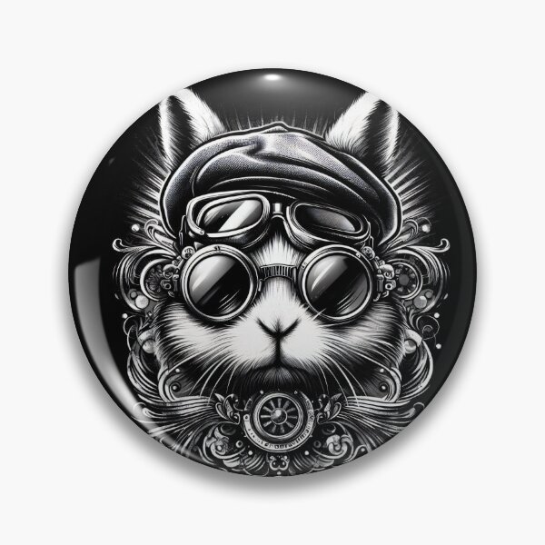 Item preview, bunny wearing goggles and a hat designed and sold by Mechanical-Artt.