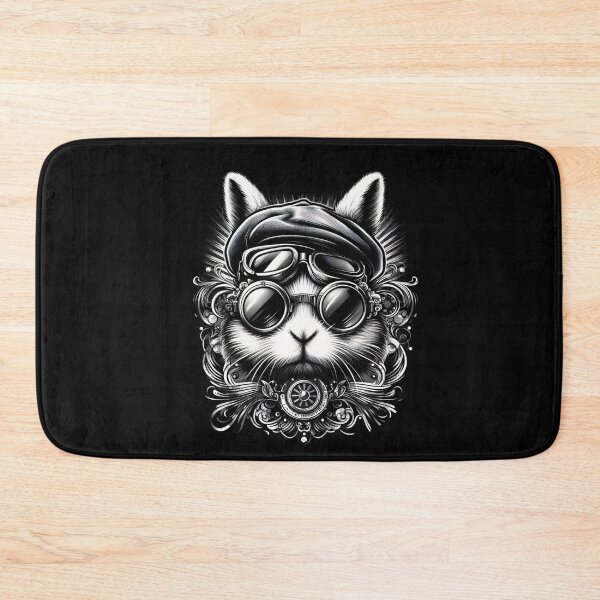 Item preview, bunny wearing goggles and a hat designed and sold by Mechanical-Artt.