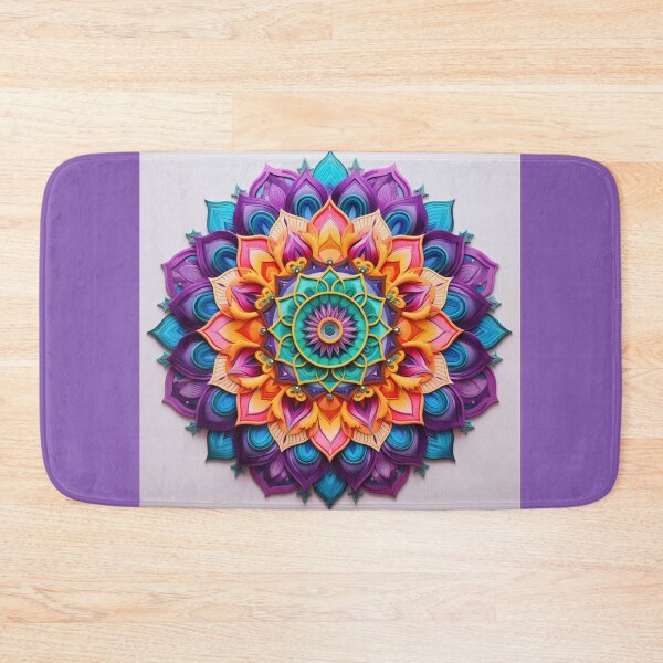 Item preview, Rainbow Mandala designed and sold by TheGlassPortal.