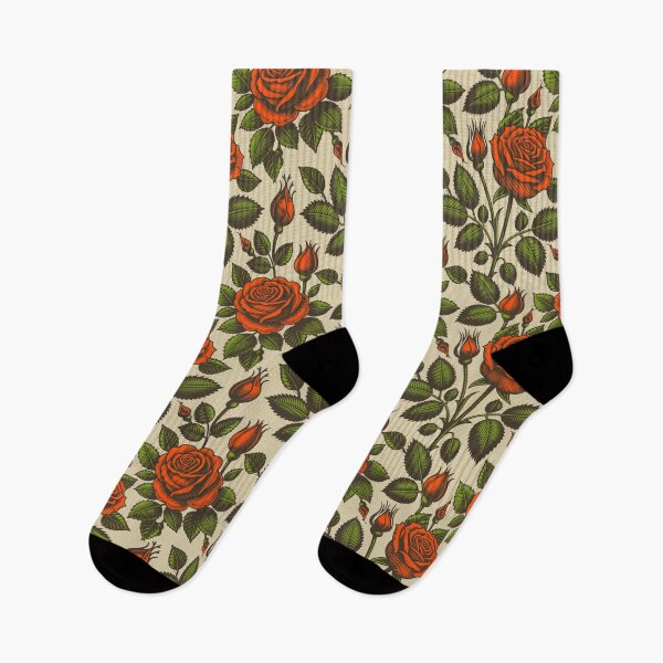 Item preview, Vintage retro dark academia gothic red rose flowers designed and sold by Red-Ink.