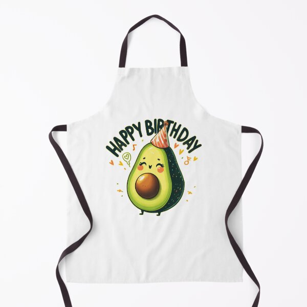 Item preview, Cute Kawaii Avocado Fruit Happy Birthday Party designed and sold by TomFrontierArt.