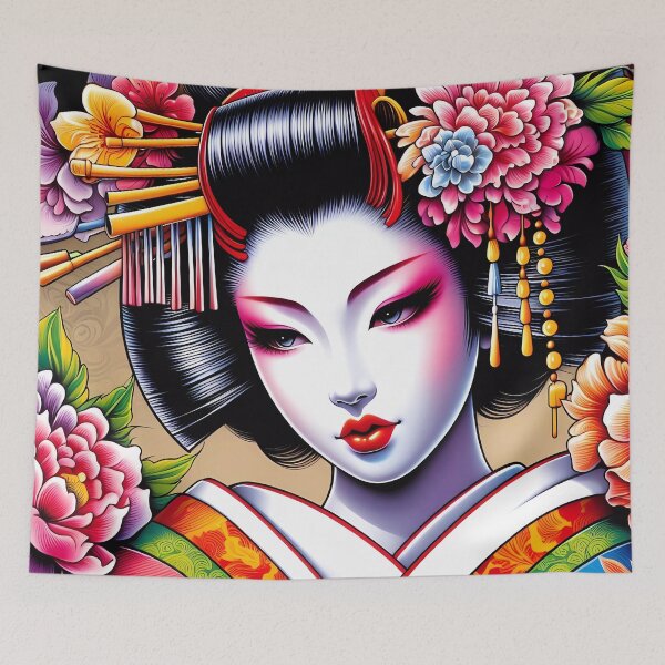 Item preview, Floral Majesty: Geisha in Bloom designed and sold by Vitalka-uk.