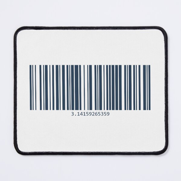 Item preview, Barcode with the digits of Pi - teal designed and sold by Wanaketanga.