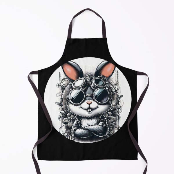Aperçu de l'œuvre lapin portant des lunettes créée et vendue par Mechanical-Artt.