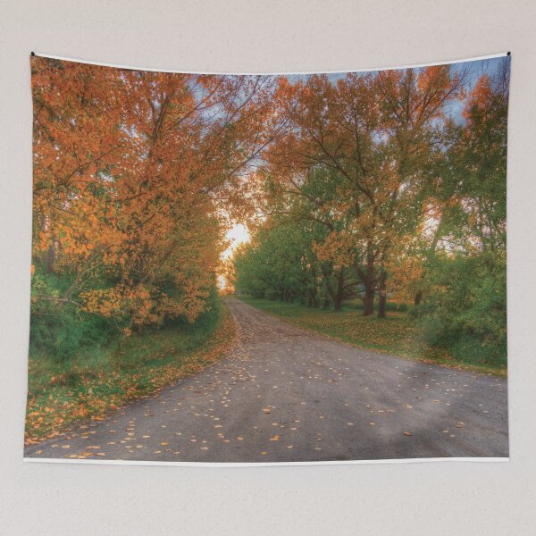 Item preview, Fall Farm Driveway Rural Alberta designed and sold by ColdCreekCanvas.