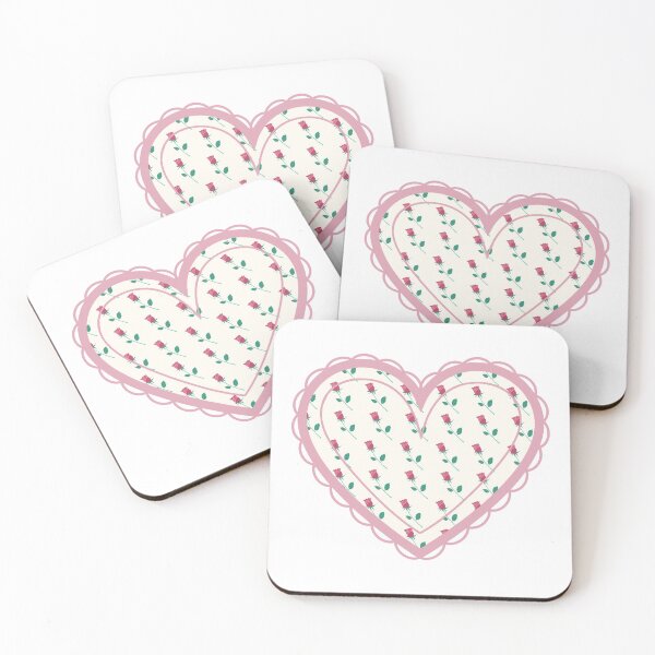 Item preview, aesthetic cottagecore floral heart designed and sold by jamminontheone.