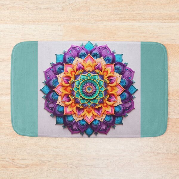 Item preview, Rainbow Mandala designed and sold by TheGlassPortal.