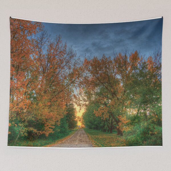 Item preview, Fall Farm Driveway Centre Rural Alberta designed and sold by ColdCreekCanvas.