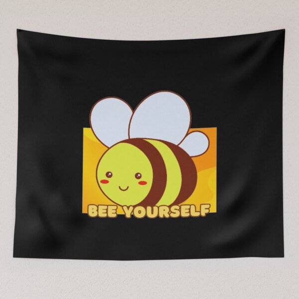 Item preview, Bee Yourself - Kawaii Bee, Adorable Bee Print designed and sold by TGAL2.