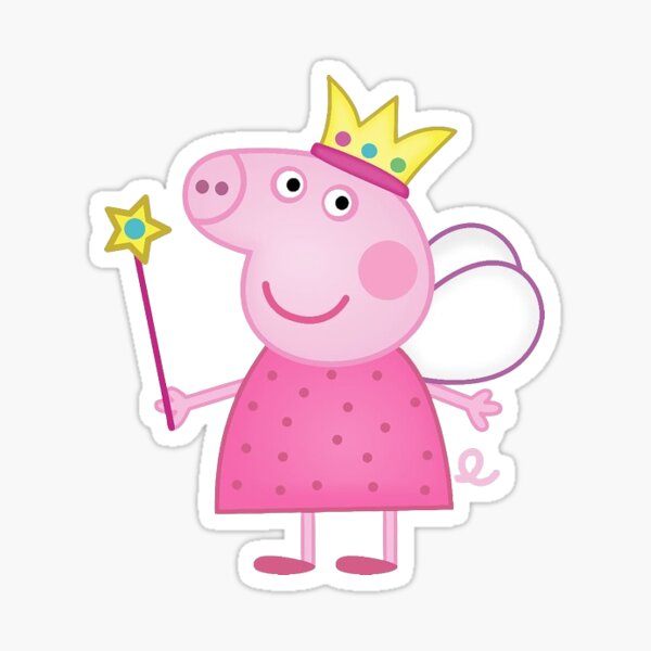 Juego de pegatinas de Peppa Pig para teléfono móvil, pegatinas de