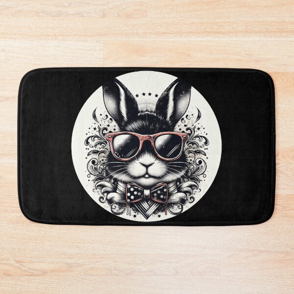 Item preview, rabbit wearing sunglasses and a bow tie designed and sold by Mechanical-Artt.