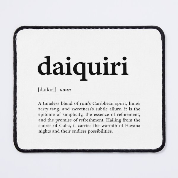 Item preview, Daiquiri Definition Poster designed and sold by palezebra.