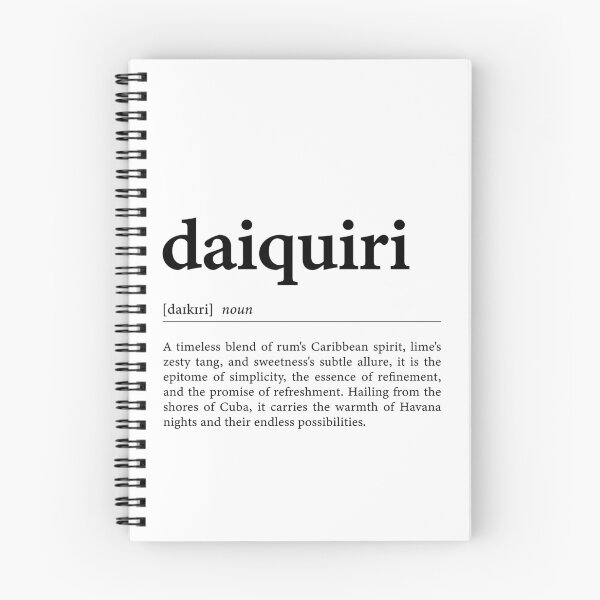 Item preview, Daiquiri Definition Poster designed and sold by palezebra.