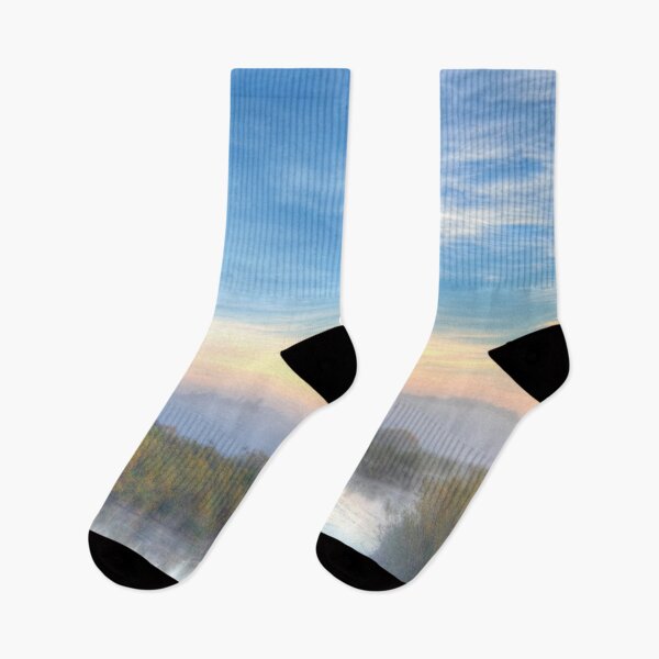 Item preview, Sunrise Gwynne pond ducks Rural Alberta designed and sold by ColdCreekCanvas.
