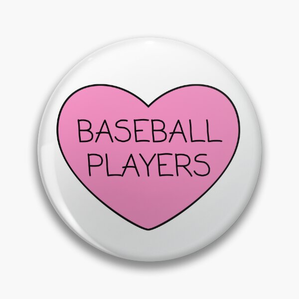 Item preview, Baseball Players Pink Heart designed and sold by OscarAndOphelia.