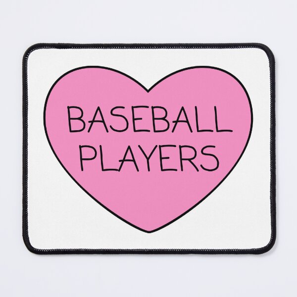 Item preview, Baseball Players Pink Heart designed and sold by OscarAndOphelia.