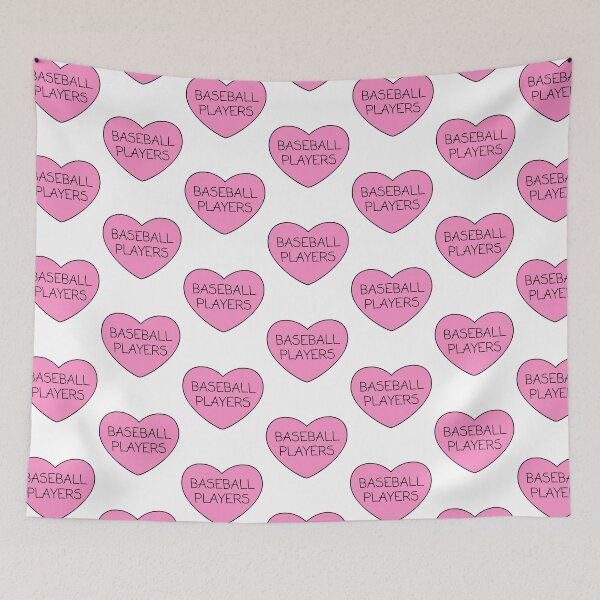 Item preview, Baseball Players Pink Heart designed and sold by OscarAndOphelia.