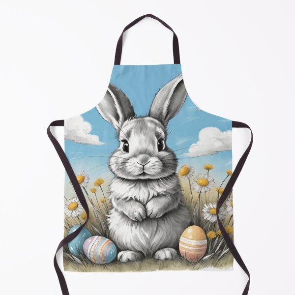 Item preview, Colorful Festive Easter Eggs Easter Bunny Spring Flowers Version 216 designed and sold by DreamingAwake1.