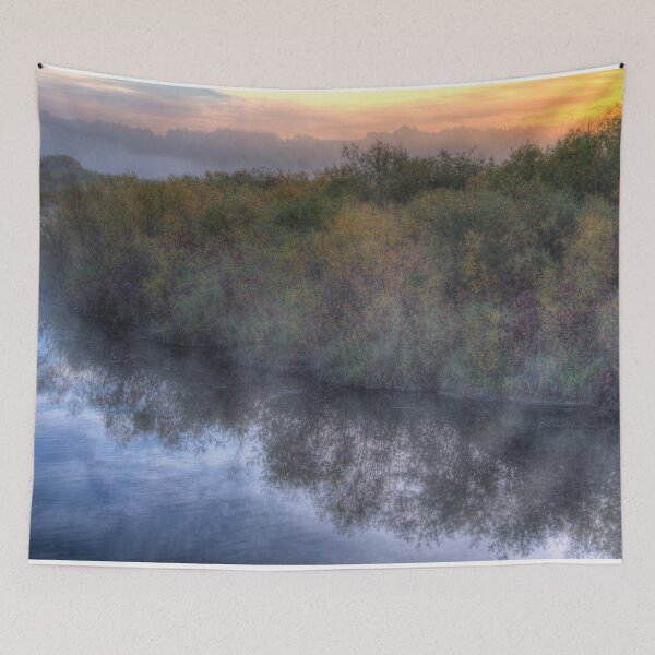Item preview, Sunrise Gwynne Pond Shadow Rural Alberta designed and sold by ColdCreekCanvas.