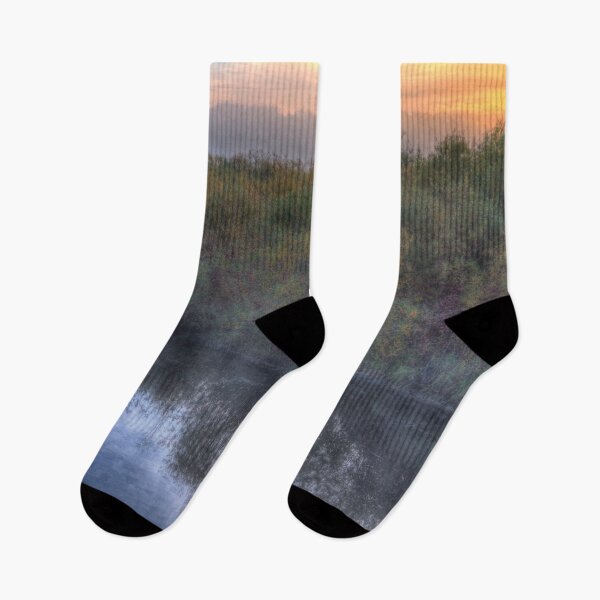 Item preview, Sunrise Gwynne Pond Shadow Rural Alberta designed and sold by ColdCreekCanvas.
