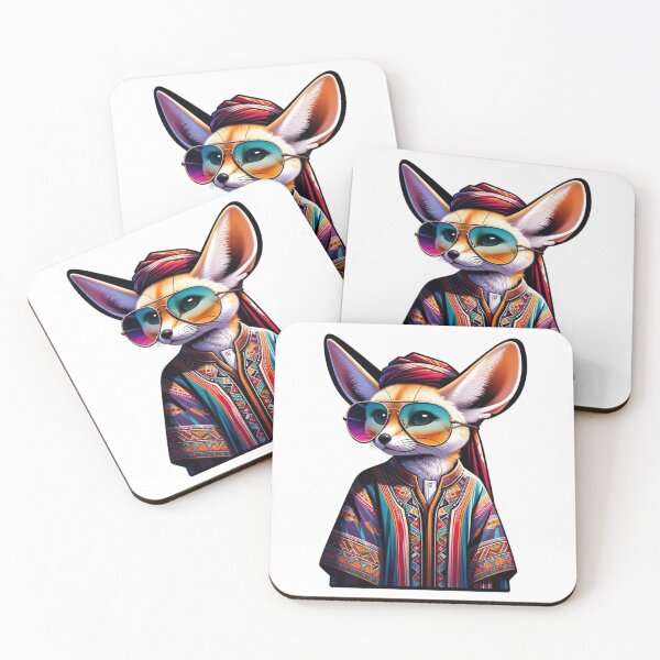 Item preview, Splendor of Algeria: Fennec in Festive Outfit designed and sold by DilouDilou.