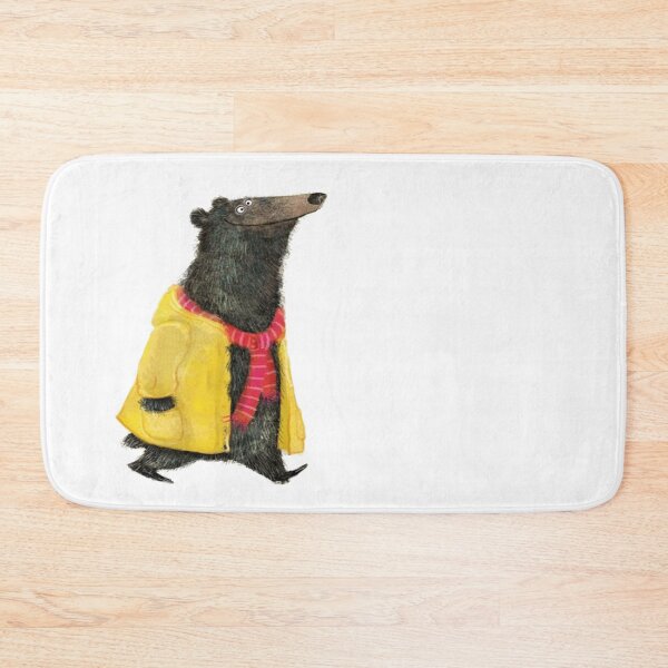 Item preview, teddy bear in a yellow raincoat designed and sold by MuciMuki.