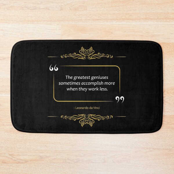 Item preview, Leonardo da Vinci quote Work less - Accomplish more designed and sold by paragonDesign28.
