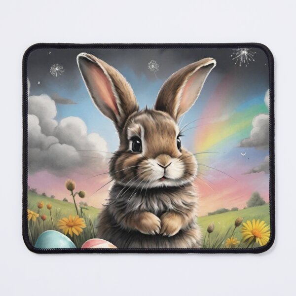 Item preview, Colorful Festive Easter Eggs Easter Bunny Spring Flowers Version 217 designed and sold by DreamingAwake1.
