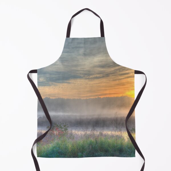 Item preview, Sunrise Gwynne Pond Fog Rural Alberta designed and sold by ColdCreekCanvas.