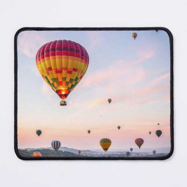Item preview, Hot Air Balloons Flying At Dawn Over Green Fields designed and sold by clay012303.