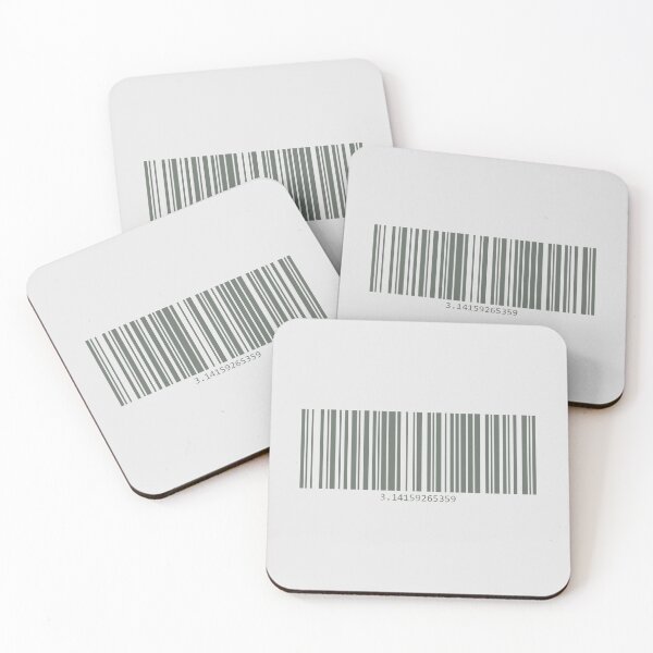 Item preview, Barcode with the digits of Pi - green designed and sold by Whanaketanga.