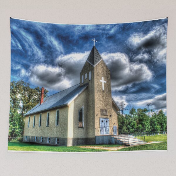 Item preview, Rural Alberta Church Rural Alberta designed and sold by ColdCreekCanvas.