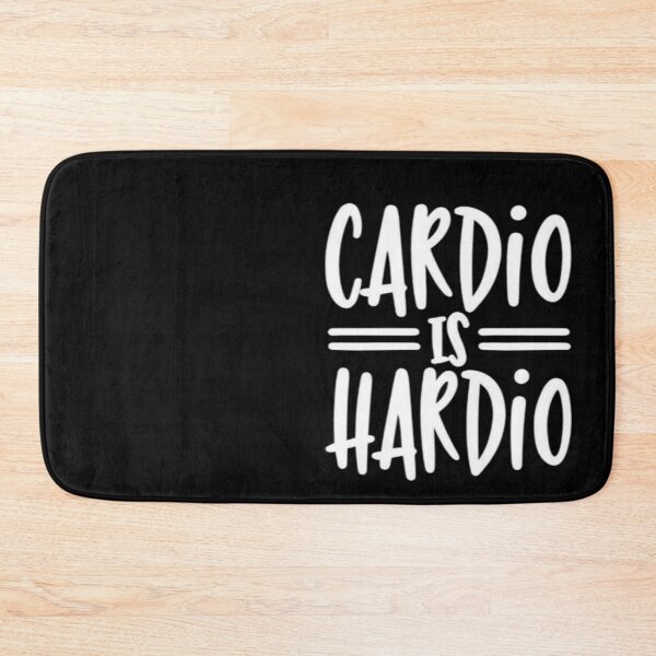 Artikelvorschau, Cardio ist Hardio-Motivations-Fitnessstudio-Zitat entworfen und verkauft von HardAesthetics.