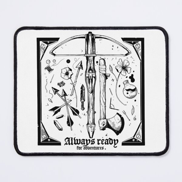 Item preview, Always Ready for Adventures, Fun DND design designed and sold by GoblinGoblin.