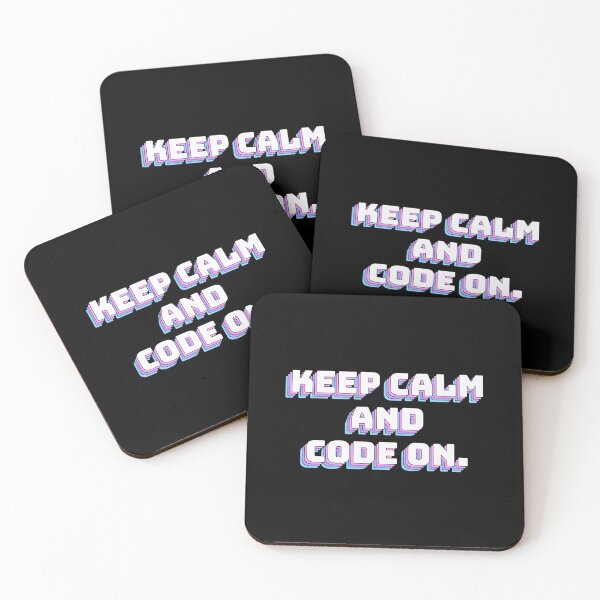 Item preview, Keep Calm and Code On. designed and sold by QuoteQuest.