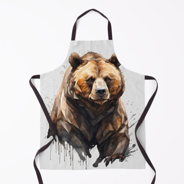 Item preview, Watercolor Geometrical Bear Painting designed and sold by PolygonPinnacle.