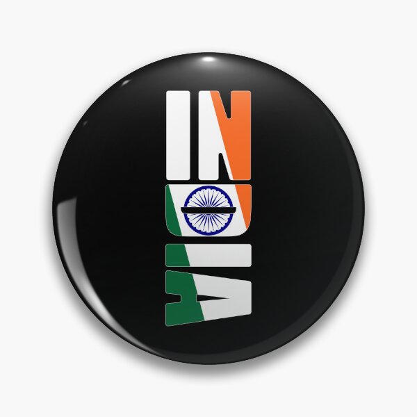 Item preview, India. The flag inside letters.  designed and sold by Cosmos-as-Art.