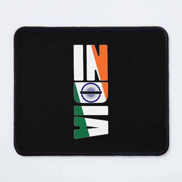 Item preview, India. The flag inside letters. designed and sold by Cosmos-as-Art.