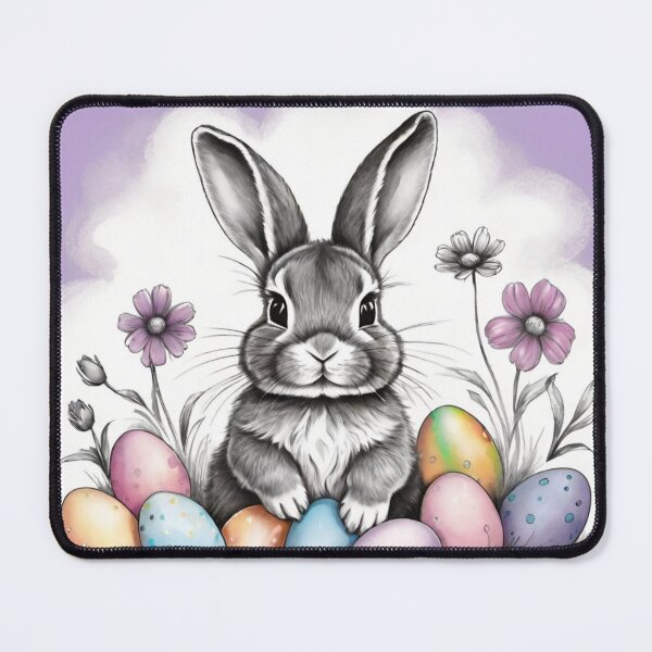 Item preview, Colorful Festive Easter Eggs Easter Bunny Spring Flowers Version 220 designed and sold by DreamingAwake1.